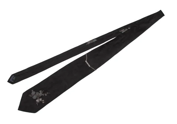 Jean Paul GAULTIER HOMME Floral Logo Embroidered Tie K-158888_002