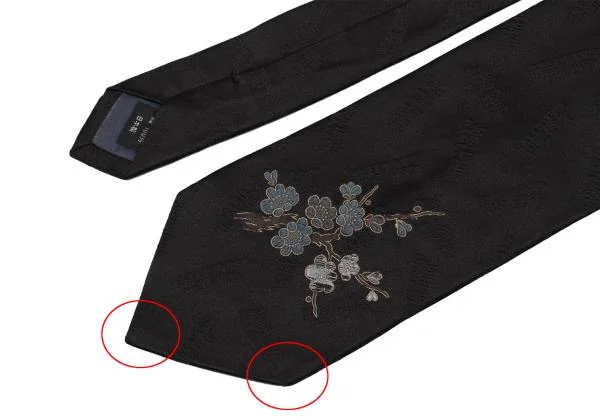 Jean Paul GAULTIER HOMME Floral Logo Embroidered Tie K-158888_003
