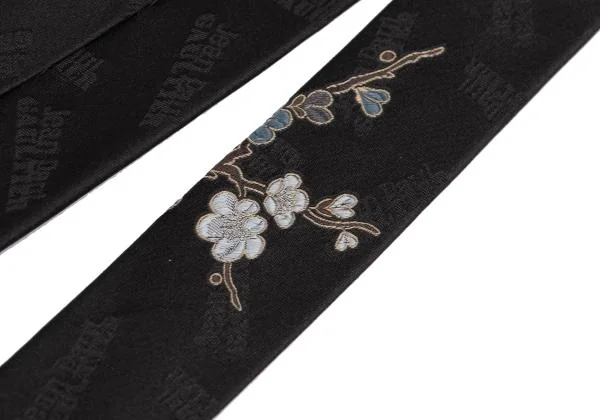 Jean Paul GAULTIER HOMME Floral Logo Embroidered Tie K-158888_011