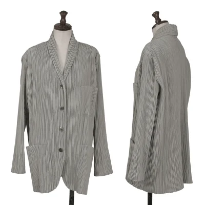 ISSEY MIYAKE Shawl-collar Pleats Jacket