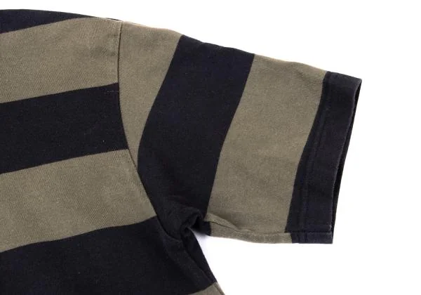 COMME des GARCONS HOMME Cotton Switching  Striped Polo Shirt K-158915_007