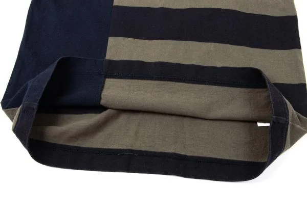 COMME des GARCONS HOMME Cotton Switching  Striped Polo Shirt K-158915_010