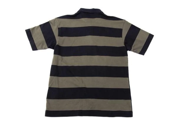 COMME des GARCONS HOMME Cotton Switching  Striped Polo Shirt K-158915_011