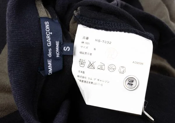 COMME des GARCONS HOMME Cotton Switching  Striped Polo Shirt K-158915_014