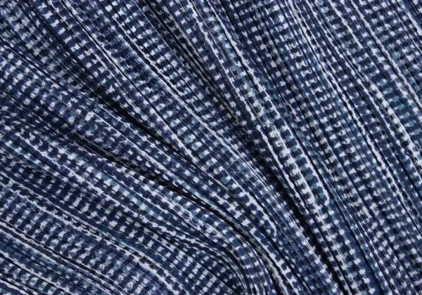 プリーツプリーズPLEATS PLEASE プリーツギンガムチェックプリントベスト 青3 K-158942_010