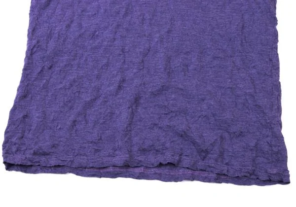 イッセイミヤケミーISSEY MIYAKE me シワ加工Vネック半袖Tシャツ
