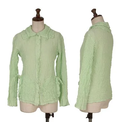 ISSEY MIYAKE me Wrinkled Pleated Drawstring Design Shirt