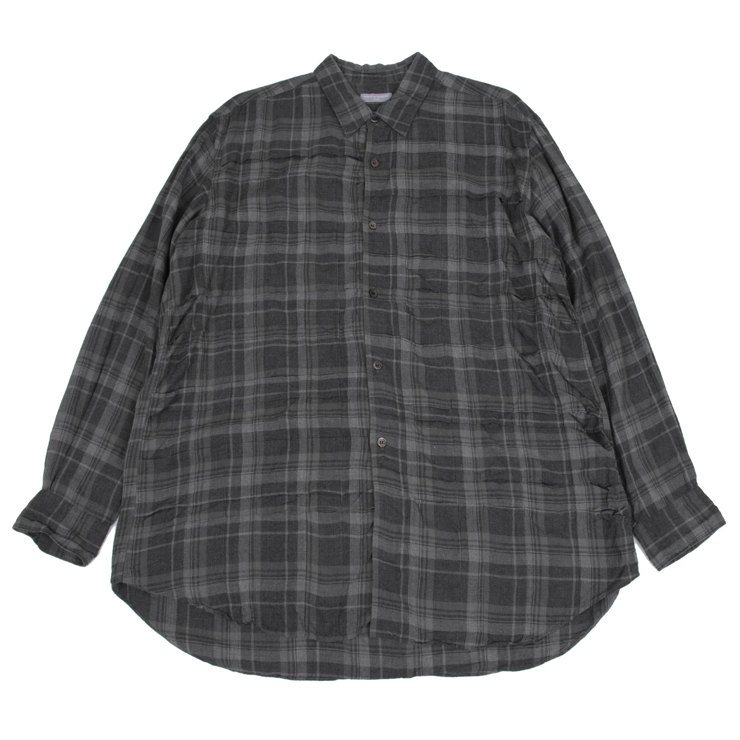コムデギャルソンオムCOMME des GARCONS HOMME チェックシワ加工