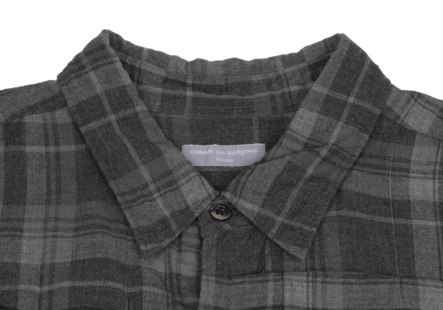 コムデギャルソンオムCOMME des GARCONS HOMME チェックシワ加工