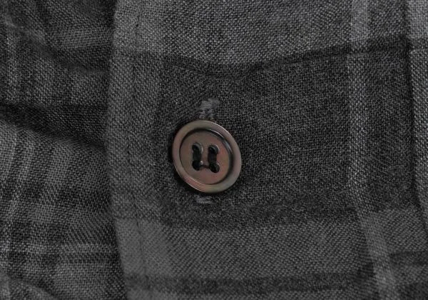 COMME des GARCONS HOMME Checked Wrinkle Long Sleeve Shirt K-159007_004