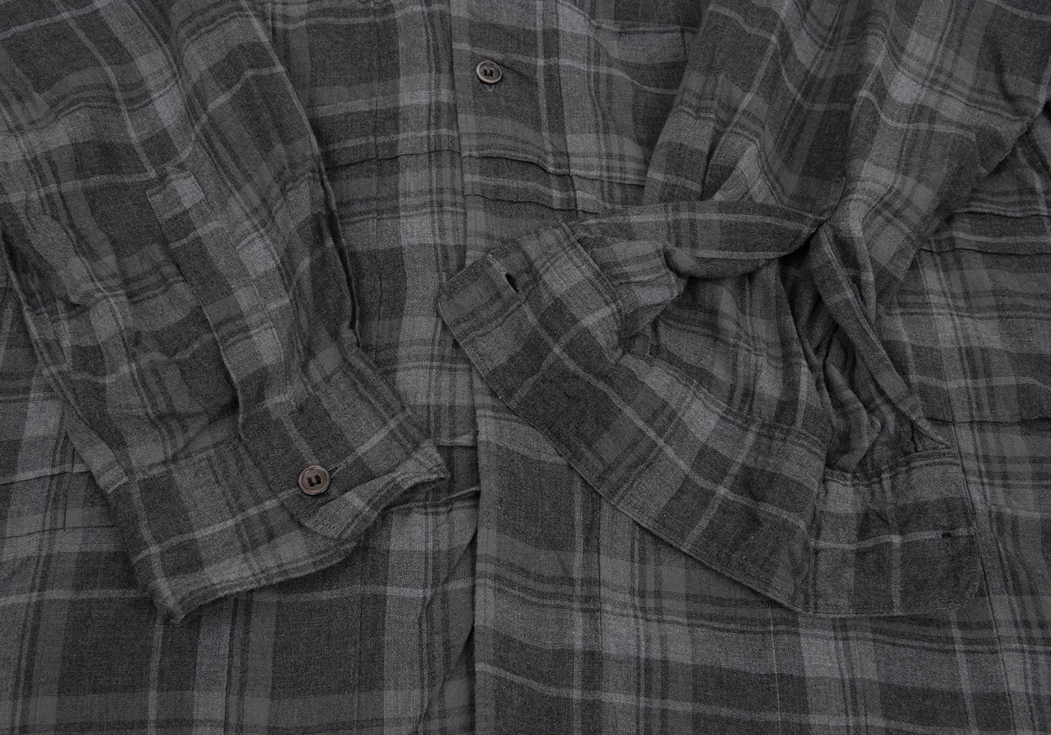 コムデギャルソンオムCOMME des GARCONS HOMME チェックシワ加工