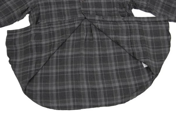 COMME des GARCONS HOMME Checked Wrinkle Long Sleeve Shirt K-159007_009