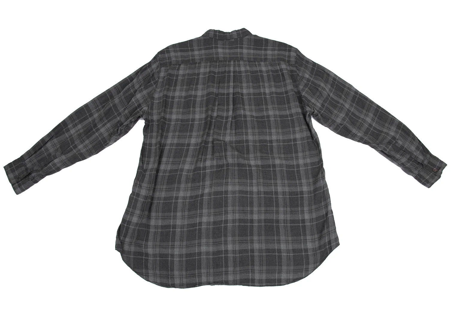 07y COMME des GARÇONS HOMME ウールチェックシャツ名作 コムデギャルソンオムCOMME des GARCONS HOMME チェックシワ加工