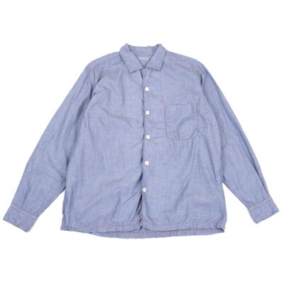 COMME des GARCONS HOMME Shirring Chambray Open Collar Shirt