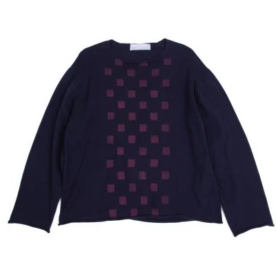 COMME des GARCONS HOMME Cotton Square Print Knit