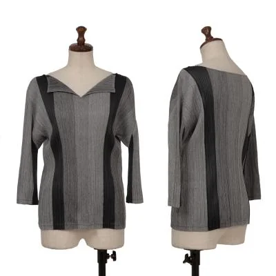 PLEATS PLEASE Line Switching Skipper Top
