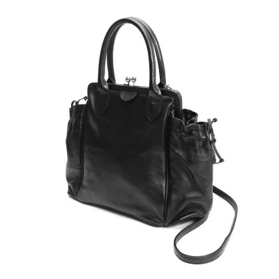 Y's Clasp Purse Leather Shoulder Bag