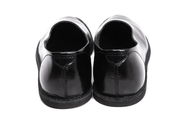 ヨウジヤマモト ファムYohji Yamamoto FEMME レザーフラットパンプス 黒M(23.5cm位) K-159090_004