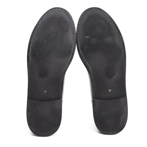 ヨウジヤマモト ファムYohji Yamamoto FEMME レザーフラットパンプス 黒M(23.5cm位) K-159090_010