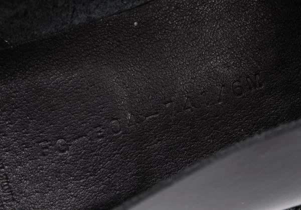 ヨウジヤマモト ファムYohji Yamamoto FEMME レザーフラットパンプス 黒M(23.5cm位) K-159090_012