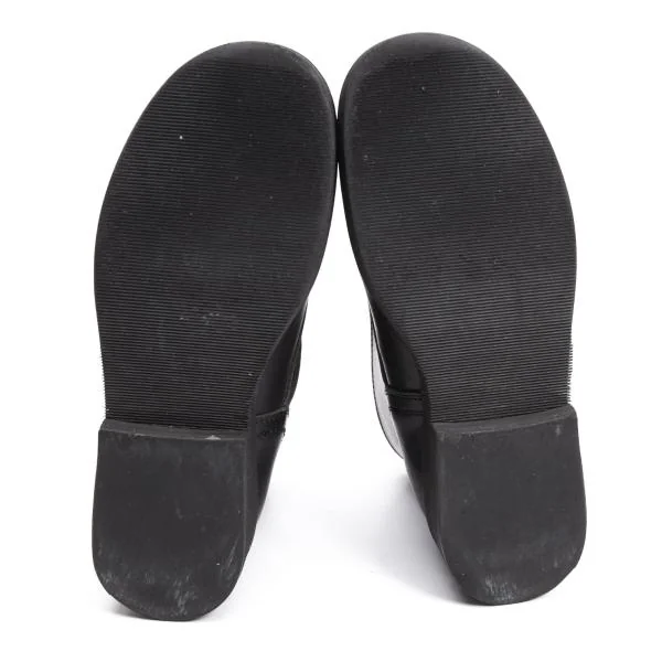 Yohji Yamamoto FEMME Strap Design Leather Boots K-159093_011