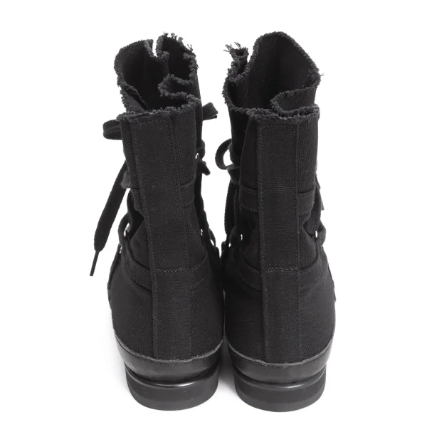 Yohji Yamamoto FEMME Strap Design Canvas High-top Sneaker K-159107_005