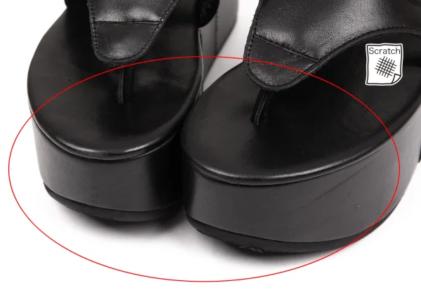 Yohji Yamamoto FEMME Leather Platform Sandal K-159110_003