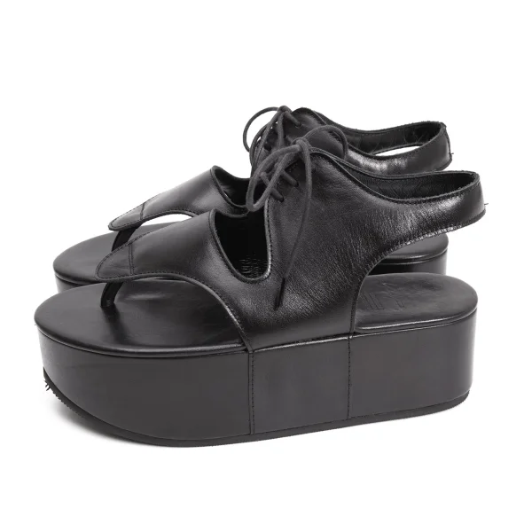 Yohji Yamamoto FEMME Leather Platform Sandal K-159110_004