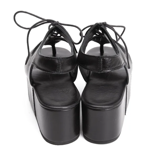 Yohji Yamamoto FEMME Leather Platform Sandal K-159110_005