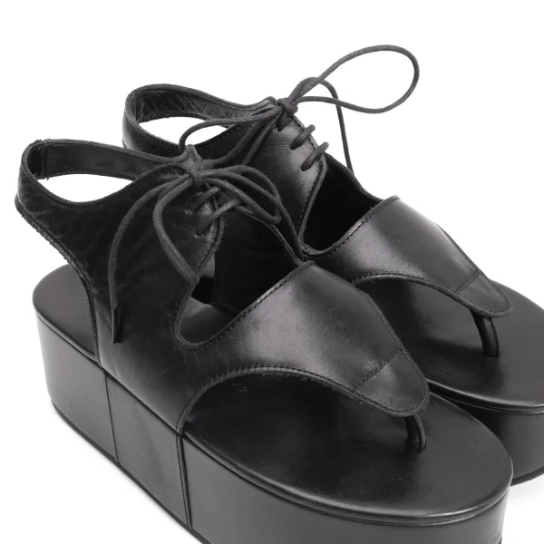 Yohji Yamamoto FEMME Leather Platform Sandal K-159110_007
