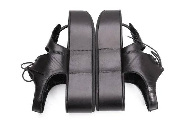 Yohji Yamamoto FEMME Leather Platform Sandal K-159110_010