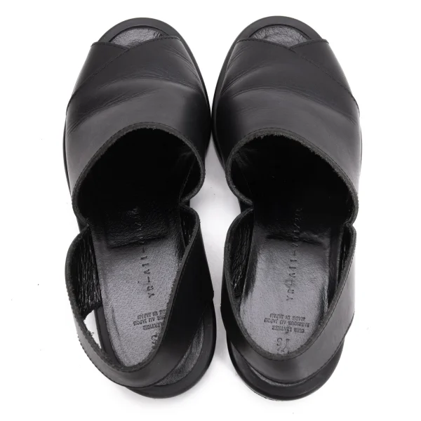Yohji Yamamoto FEMME Open-toe Leather Sandal K-159112_009