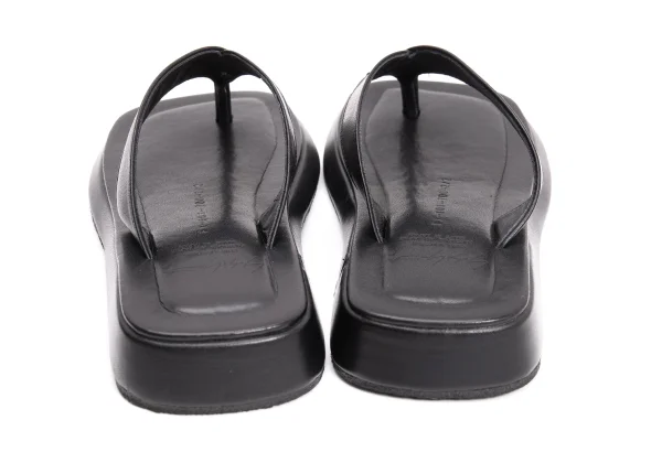 ヨウジヤマモト ファムYohji Yamamoto FEMME レザービーチサンダル 黒2（23位） K-159114_004