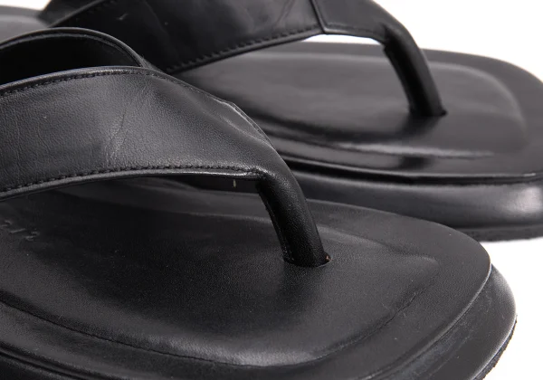 ヨウジヤマモト ファムYohji Yamamoto FEMME レザービーチサンダル 黒2（23位） K-159114_006