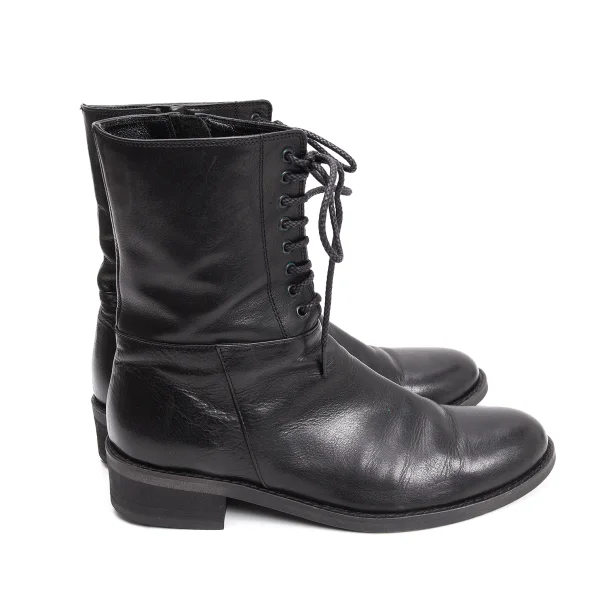 Yohji Yamamoto FEMME Switching Leather Boots K-159116_006