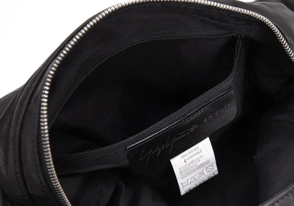Yohji Yamamoto FEMME en cuir Leather Shoulder Bag K-159118_011