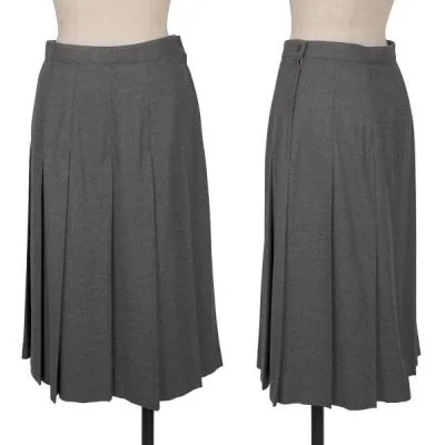 Mademoiselle NON NON Wool Pleated Skirt