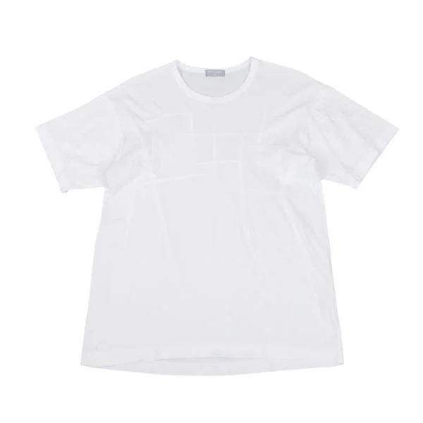 COMME des GARCONS HOMME Front Switching Design T-shirt White S-M K-159178_001