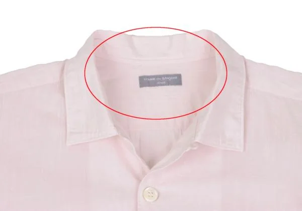 COMME des GARCONS HOMME Cotton Short Sleeve Open Collar Shirt K-159181_003
