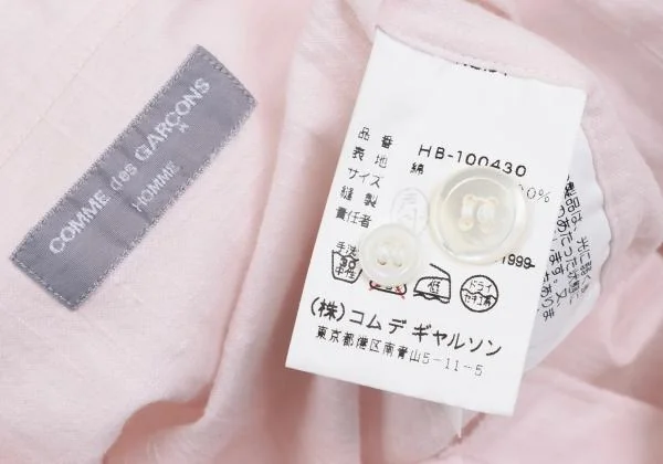 COMME des GARCONS HOMME Cotton Short Sleeve Open Collar Shirt K-159181_016