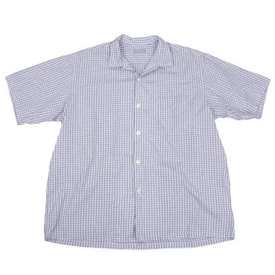 COMME des GARCONS HOMME Cotton Checked Open Collar Shirt