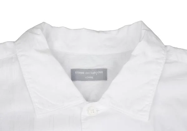 コムデギャルソン オムCOMME des GARCONS HOMME ドビー織り切替半袖シャツ 白M位 K-159185_003