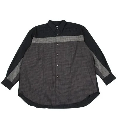 COMME des GARCONS HOMME Front Switching Check Shirt