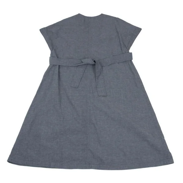 Pilgrim BEAMS V-neck Chambray Short Sleeve Dress K-159208_009