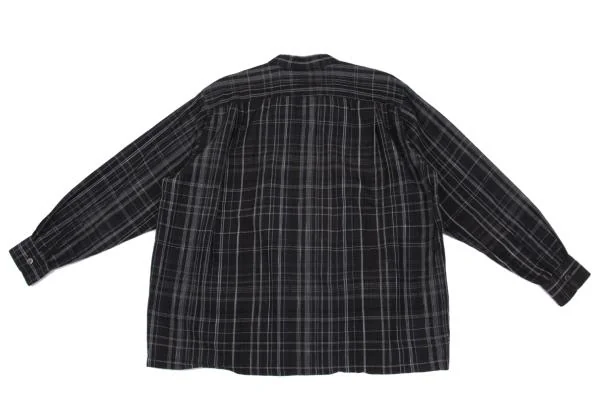 COMME des GARCONS HOMME Cotton Linen Check Shirt K-159220_012