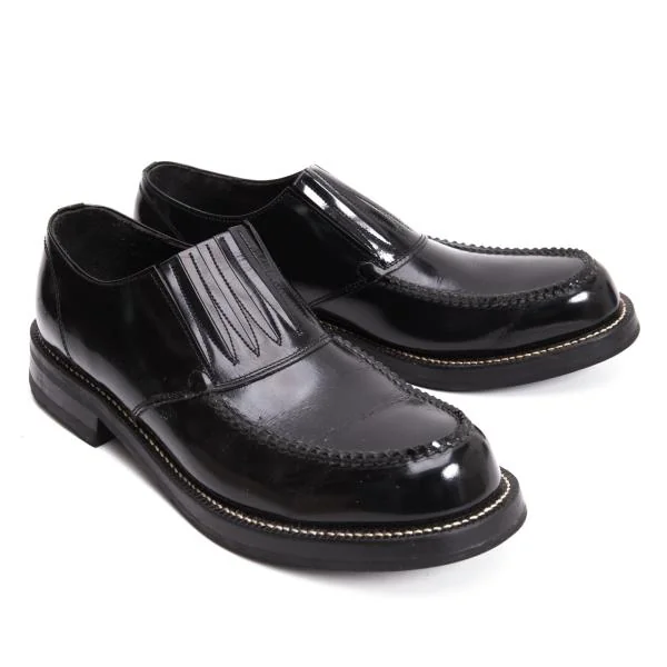 COMME des GARCONS HOMME Leather Slip-on Shoes Black 25.5(About US 7.5) K-159224_001