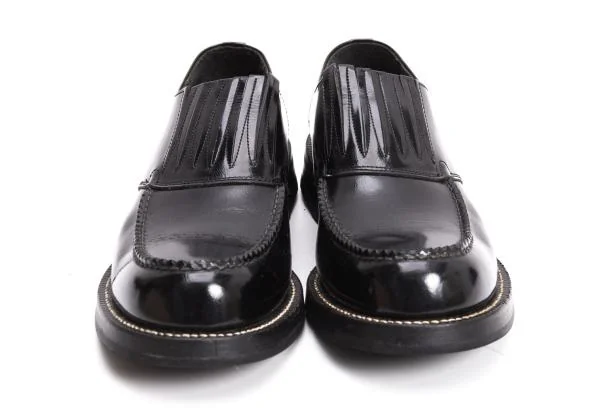COMME des GARCONS HOMME Leather Slip-on Shoes K-159224_002