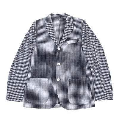 Papas+ Linen Cotton Checked 3B Jacket