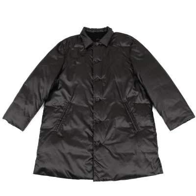 Papas Lining Logo Stitched Feather Down Jacket