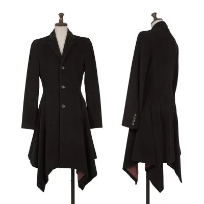 Jean Paul GAULTIER FEMME Angora Wool Hem Flare Coat